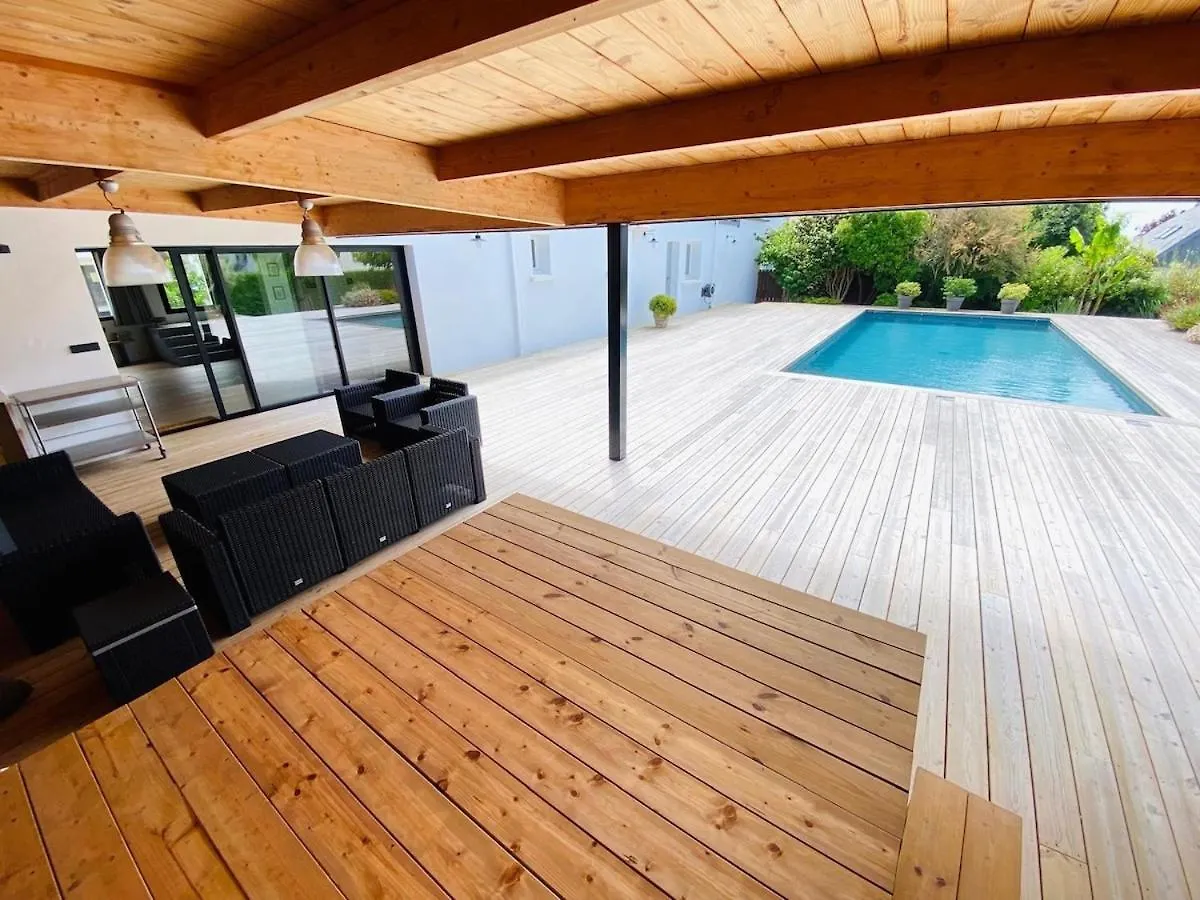 Villa Le 25 - Piscine Et Sauna Au Bourg De Carantec 0*,  Franciaország